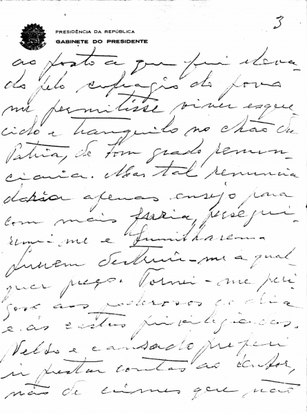 Carta testamento de Getúlio Vargas duas versões  Correio IMS